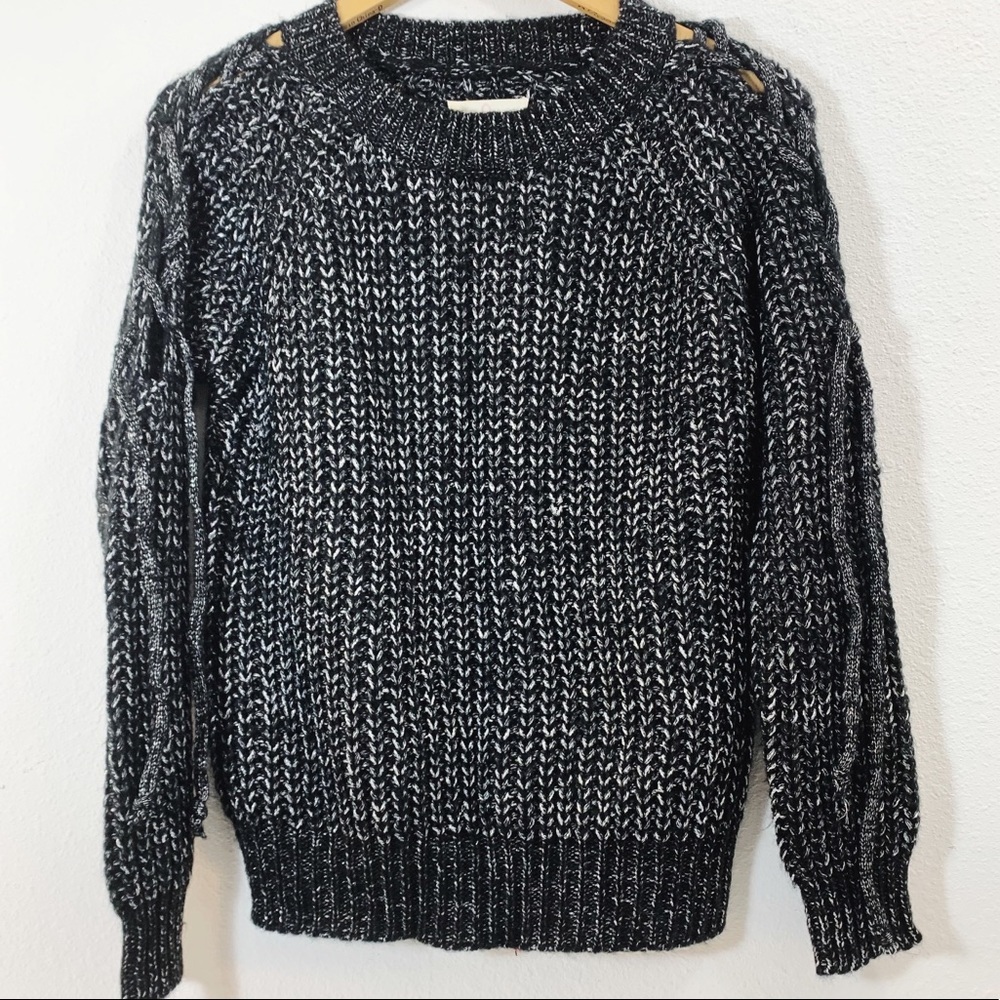 Kloth & Clover Long Sleeve Crew Neck Loose Knit Sweater Size Small